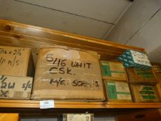 *14 Boxes of Assorted Whitworth and and other CSK Machine Screws, Etc