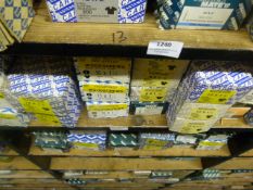 *20 Boxes of Brass Sloted Round Head Wood Screws