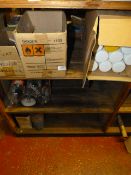 *Box of Adhesive Spreaders, Disposable Gloves and a Box Containing and a Box Containing Eight Cans