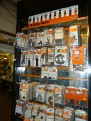 *Fein Display Board Containing 82 Assorted Fein Reciprocating Blades, Sanding Pads and Consumables