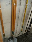 *Three Long Handled Bulldog Shovels