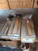 *Three Assorted Hammers and Four Stanley Rubber Grips