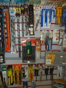 *Approx 30 Wood Augers, Eight Tape Measures, Etc