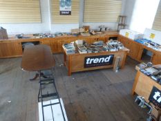 *Pine Work Benches (as fitted) and Storage Cabinets as Fitted to First Floor Demonstration Room (