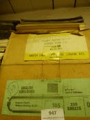 *Approx 650 Sheets of Emery Cloth