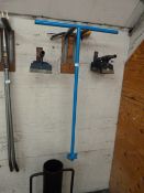 *Assorted Implement Heads, Post Hole Drill and a Post Knockers