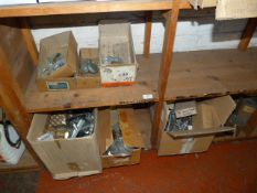 *Assorted Padlocks, Door Locks, Fixings, Etc in Six Boxes