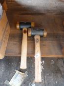 *Two Large Thor No.5 Leather Mallets