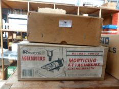 *Four Record Mitre Attachments for Drill Stands