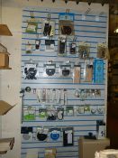 *Display Rack Containing Festool Consumables Including Filter Bags, Sanding Heads, Etc