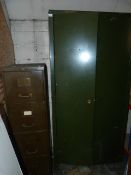 *6' Stationery Cabinet and a Four Drawer Filing Cabinet