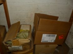 *Four Boxes and a Tin Containing Extra Large Head Clout Nails, Etc