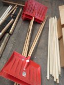 *Six Red Snow Shovels