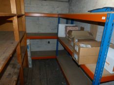 *Two Bays of Medium Duty Blue and Orange Shelving