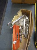 *Box Containing Assorted Refrigeration and Pipe Spanners