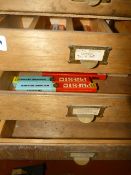 *Three Drawers Containing Metric Machine Reamers 3mm-18mm