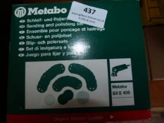 *Three Metabo SXE400 Sanding and Polishing Set