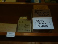 *6 Boxes of CSK Chrome Screws, Kicking Plate Screws, Black Screws, Etc