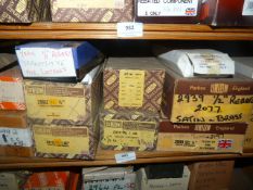 *Fourteen Boxes of Satin Brass and Other Rebated Lock Components