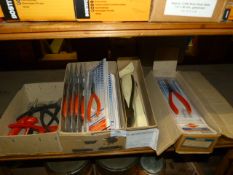 *Eighteen Sets of Long Nose Pliers, Wire Cutters, Etc