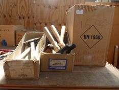 *Three Boxes Containing Approx Twenty Five Scaling Hammers
