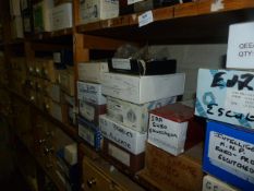 *One Set of Nine Drawers and Twenty Two Boxes of Escutcheon for Euro and Other Cylinders