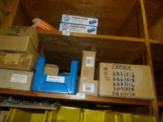 *Ten Boxes Containing Assorted Case Corners, Strut Hinges, Flush Mounts, Etc