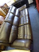 *LEATHER 3 SEATER SOFA
