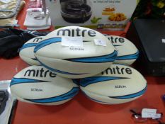 *5 MITRE SCRUM RUGBY BALLS