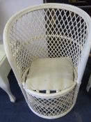 Painted Basket Garden Chair