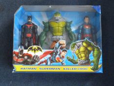 *BOXED SET OF BATMAN, SUPERMAN AND KILLER CROC
