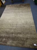 *CASUAL LIVING RUG BROWN: LENGTH 9FT 3, WIDTH 6FT 3