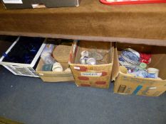 Four Boxes of Assorted Crockery and Glassware