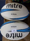 *2 MITRE RUGBY BALL