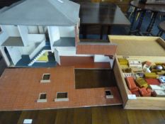 Scratch Built Dolls House with Furniture