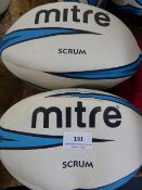 *2 MITRE RUGBY BALL