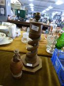 Barley Twist Candlestick and a Piece of Terenin