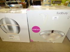 *A RAINBOW LIGHT AND A CEILING LIGHT