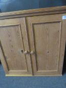 Two Door Pine Wall Unit