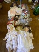Collection of Porcelain Dolls