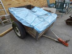 Small Car Trailer with Spare Wheel