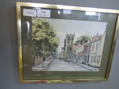 Jane Peirson Print of Hallgate Cottingham