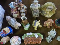 Collection of Comical Figurines