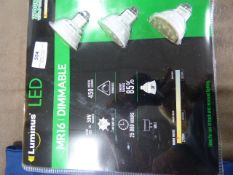 *3 PACK LED LUMINOS BULBS