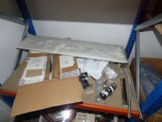 Assorted Bathroom Fittings Including Taps, Glass Shelves, Etc
