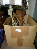 Box Containing Four Table Lamps