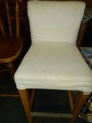 Cream Highback Barstool
