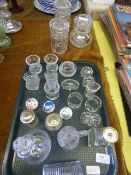 Tray of Glassware, Preserve Jars, Etc