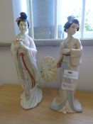 Pair of Geisha Girl Figures
