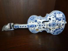 Ornamental Porcelain Violin